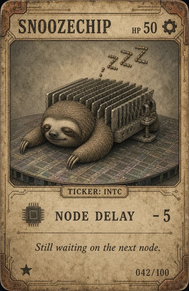 Snoozechip, asleep on the job